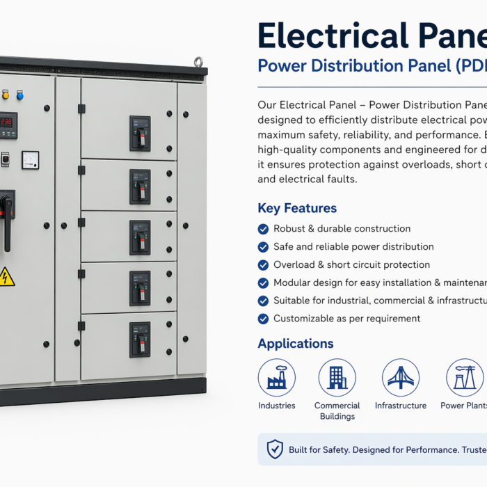 Electrical Power Distribution Panel (PDB) – Industrial Grade Control Panel